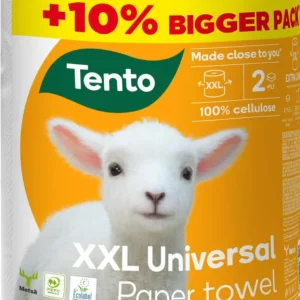 Horká Nabídka Tento papírová utěrka v roli Universal XXL 2-vrstvá 100% celulóza 80 m
