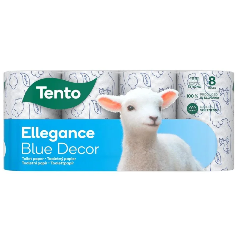 Nejprodávanější Tento papír toaletní Blue Decor 3-vrstvý 100% celulóza / 8 ks