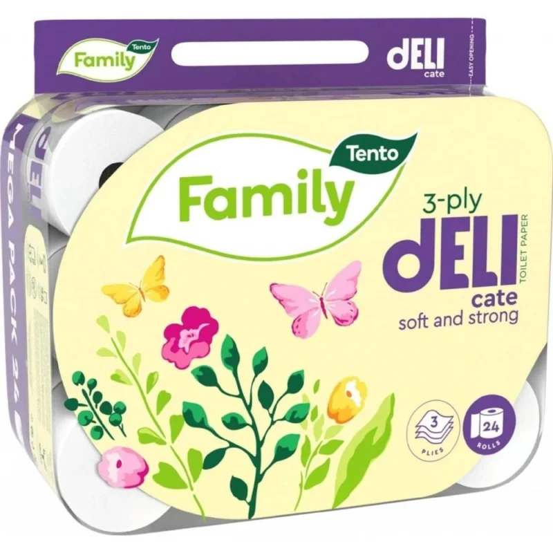 Poslední Šance Tento papír toaletní Family Delicate 3-vrstvý / 24 ks