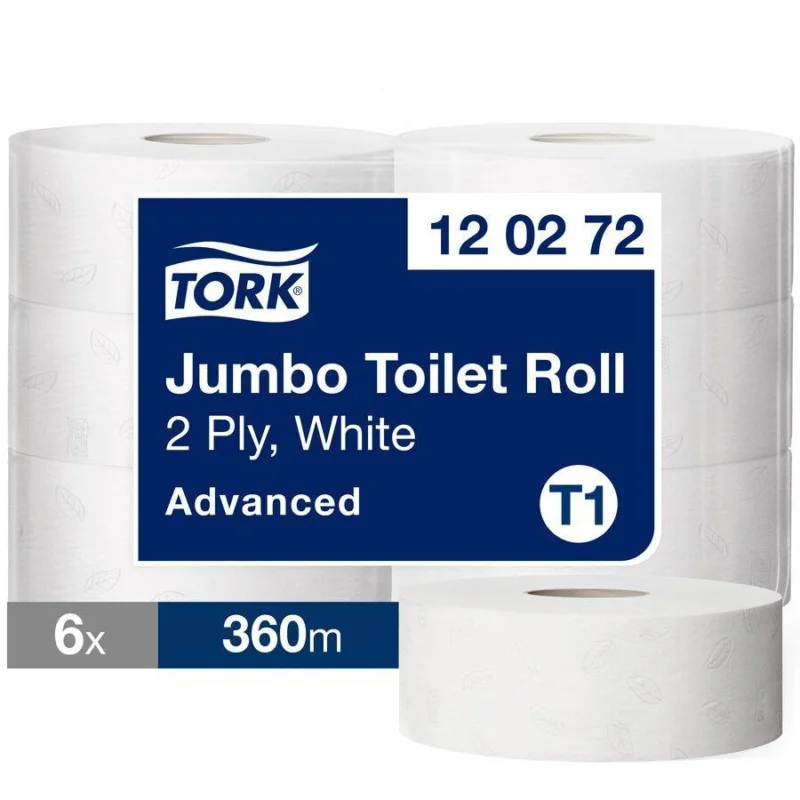 Kup Teď Tork papír toaletní Advanced Jumbo 2-vrstvý, pr.26 cm, bílý rec., 6 ks