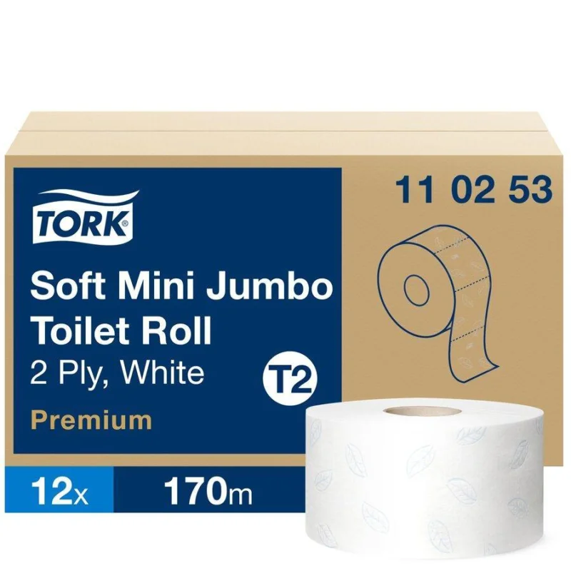 Nejlepší Cena Tork papír toaletní Mini Jumbo 2-vrstvý / 12 ks