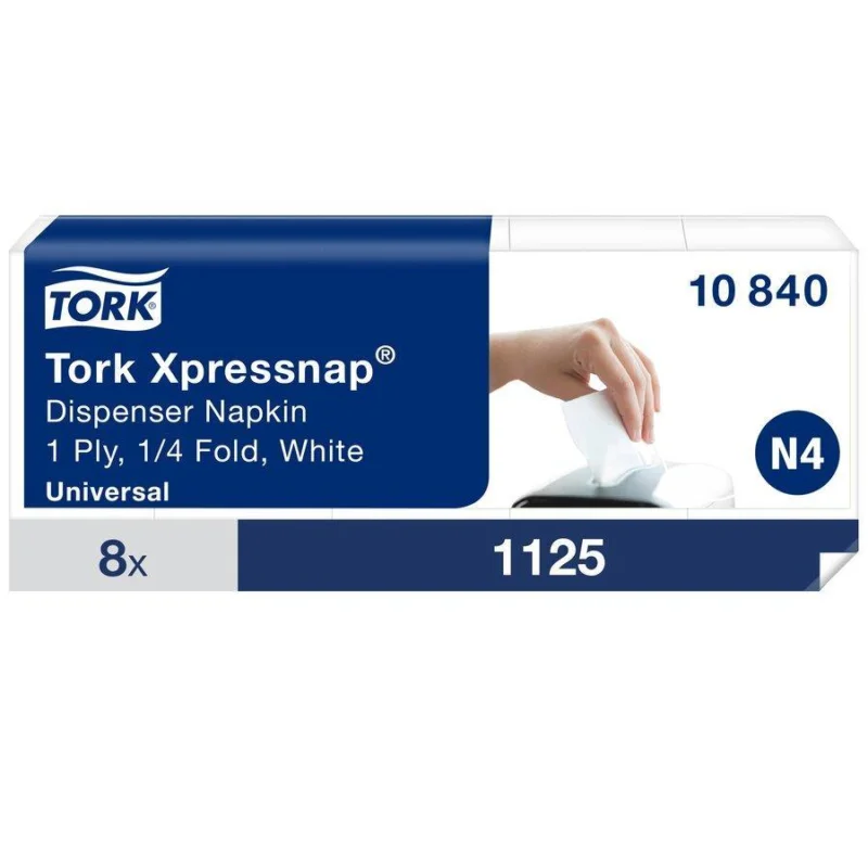 Tork ubrousky skládané Xpressnap®, 1-vrstvé / 8 bal bílé Odeslání Ihned