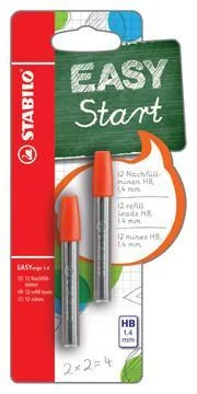Tuhy STABILO EASYStart 1,4 HB/2x6 blistr Oblíbený