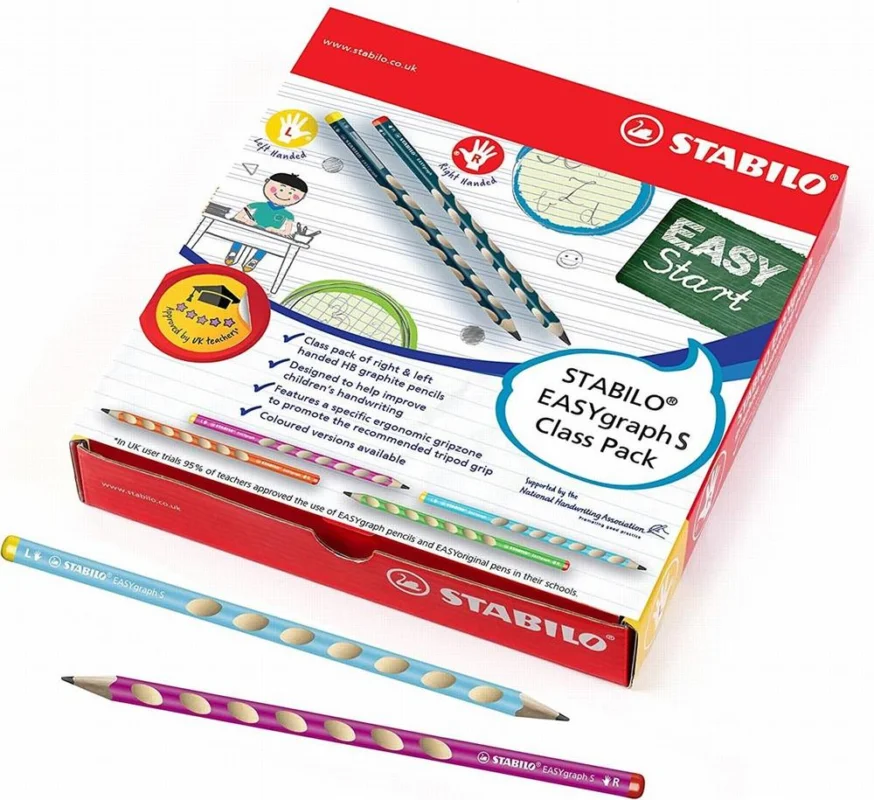 Tužka grafitová STABILO EASYgraph tenká sada 48 ks školní box Jen Po Omezenou Doba