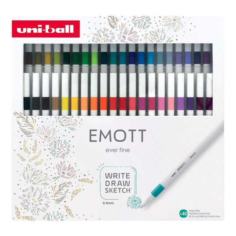 Aktuální UNI popisovač Emott Liner sada č.1 Collection Set 40 ks, mix barev