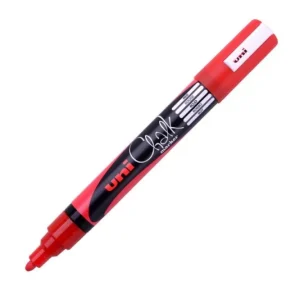 Novinka UNI popisovač křídový PWE-5M 1,8-2,5 mm, červený