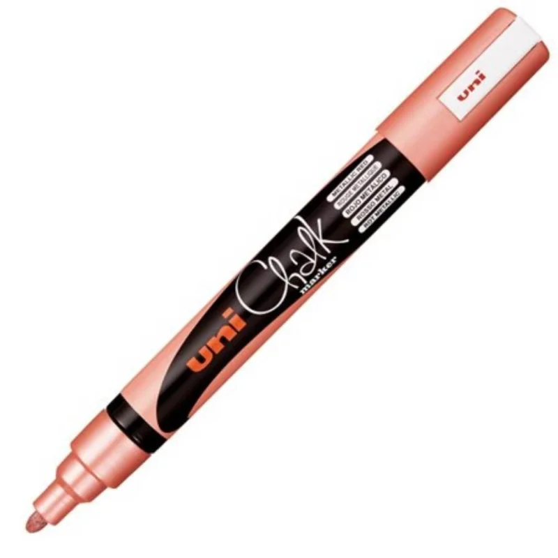 UNI popisovač křídový PWE-5M 1,8-2,5 mm, metalicky červený Expresní Doručení