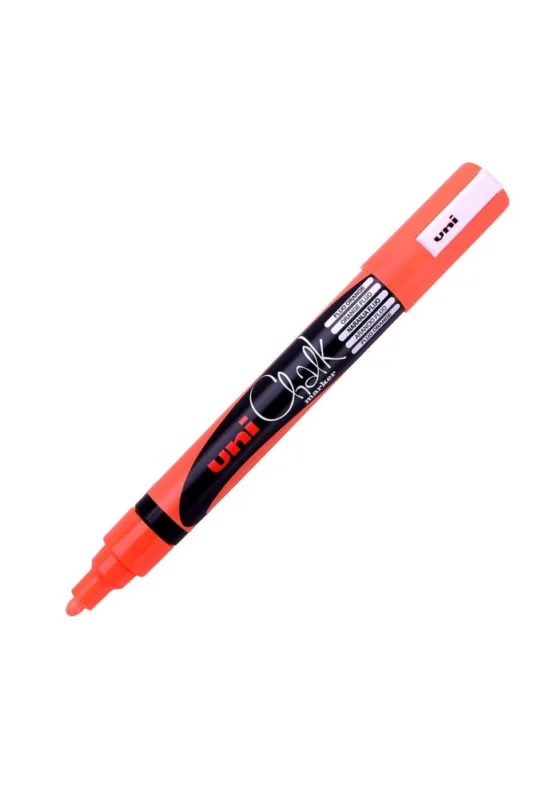 Finální Výprodej UNI popisovač křídový PWE-5M 1,8-2,5 mm, oranžový fluoresc.