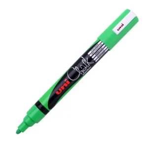 Finální Výprodej UNI popisovač křídový PWE-5M 1,8-2,5 mm, zelený fluoresc.