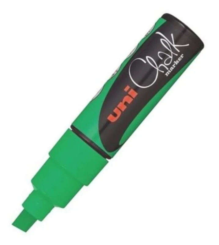 Značkový UNI popisovač křídový PWE-8K 8 mm, fluo-zelený