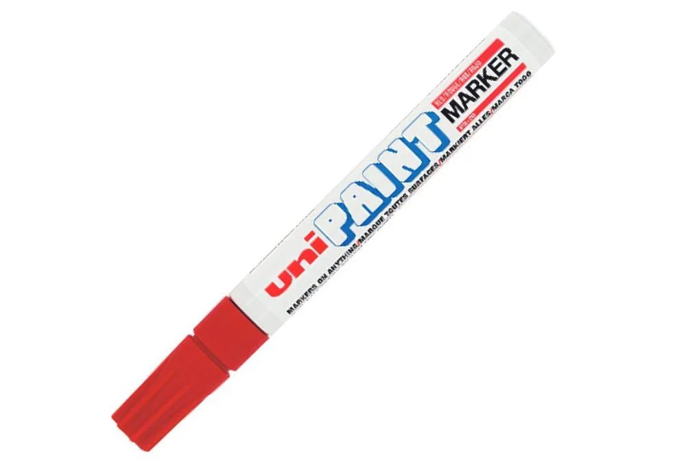 Přímo Od Výrobce UNI popisovač lakový PX-20 PAINT Medium 2,2-2,8 mm, červený