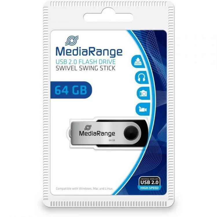 USB Flash Disk MediaRange 2.0, 64 GB Nová Kolekce