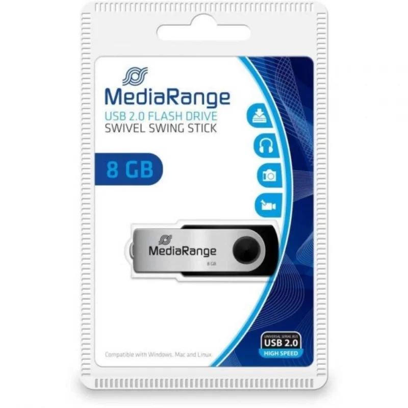USB Flash Disk MediaRange 2.0, 8 GB Sleva