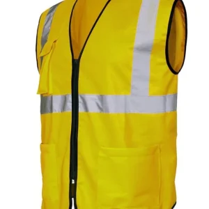 Víkendová Akce Vesta HI VEST, reflexní, žlutá, na zip
