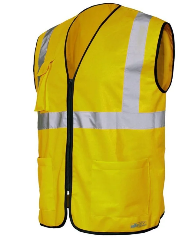 Víkendová Akce Vesta HI VEST, reflexní, žlutá, na zip