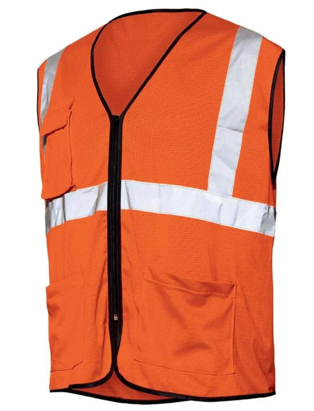 Vesta MESH, perforovaná, reflexní, oranžová, na zip vel. M/L Vysoce Kvalitní