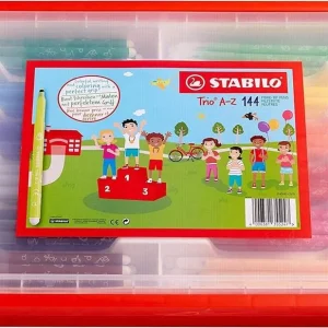 Vláknový fix STABILO Trio A-Z sada 144 ks školní box Časově Omezené