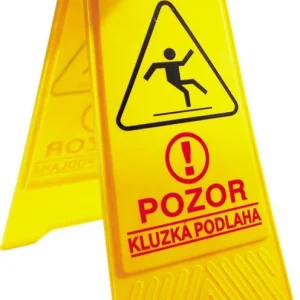 Výstražný stojan Pozor! Kluzká podlaha Akční Cena