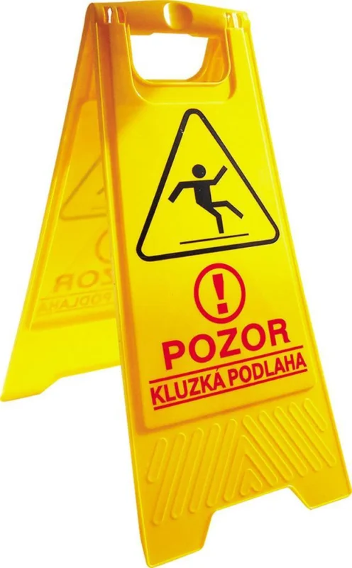 Výstražný stojan Pozor! Kluzká podlaha Akční Cena