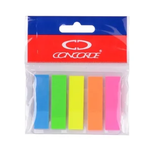 Cenová Bomba Záložky samolepicí plastové 12 x 48 mm/5 x 20 listů neon
