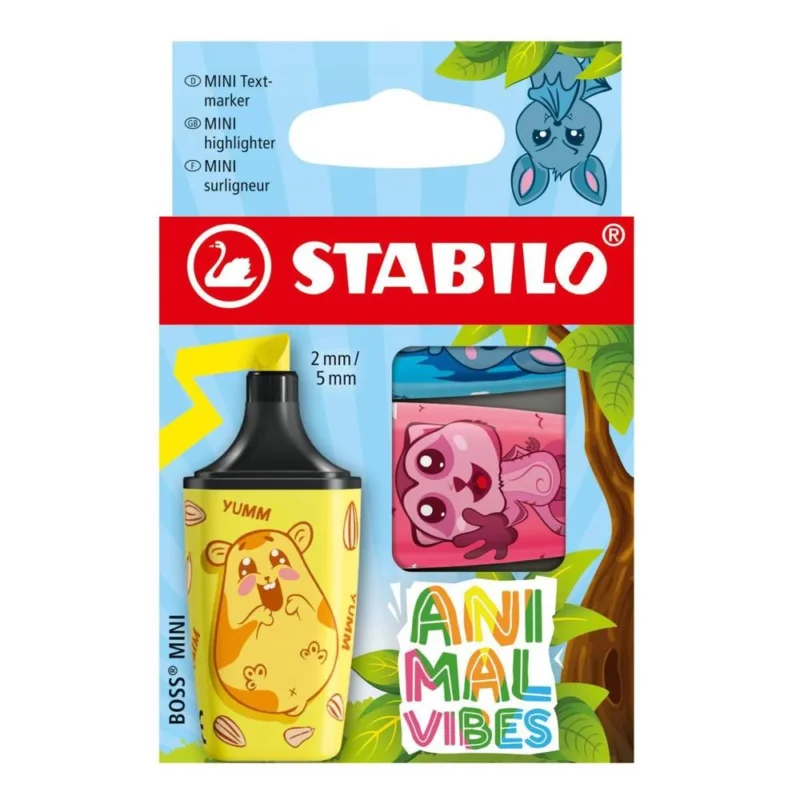 Nejlepší Cena Zvýrazňovač STABILO BOSS MINI Animal Vibes nenon 3 ks