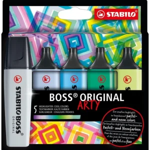 Odeslání Ihned Zvýrazňovač STABILO BOSS ORIGINAL ARTY studené barvy sada 5 barev