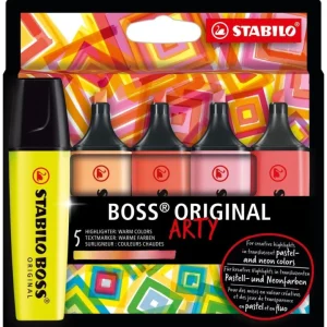 Nejlepší Volba Zvýrazňovač STABILO BOSS ORIGINAL ARTY teplé barvy sada 5 barev