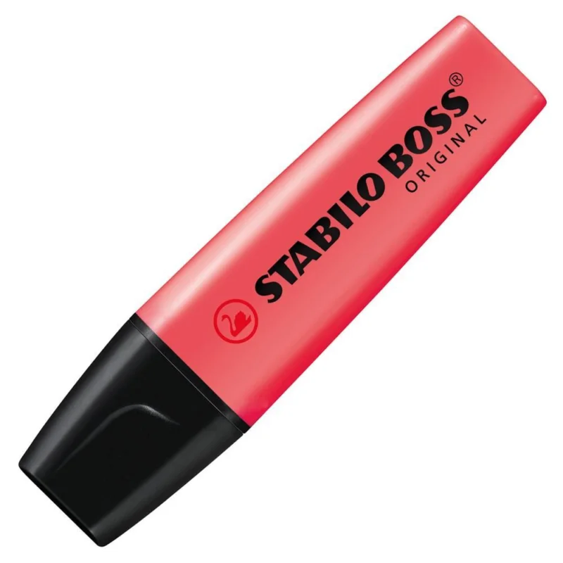 Zvýrazňovač STABILO BOSS ORIGINAL červený Ověřený