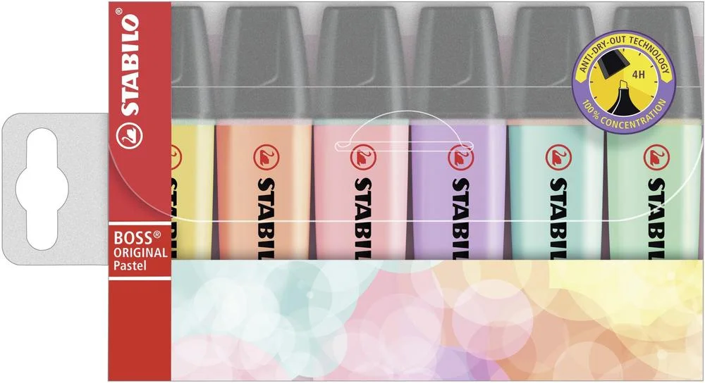 Poslední Šance Zvýrazňovač STABILO BOSS ORIGINAL PASTEL sada 6 barev