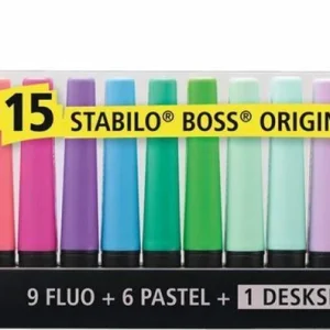 Dokud Zásoby Vydrží Zvýrazňovač STABILO BOSS ORIGINAL 15 ks sada