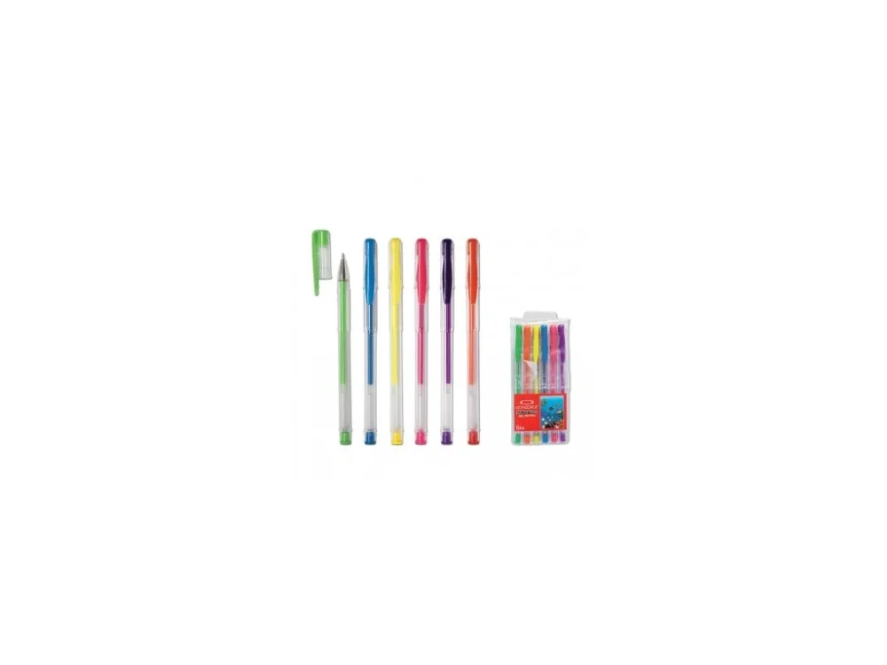 Must-Have Gelové pero CONCORDE Neon, sada 6 ks