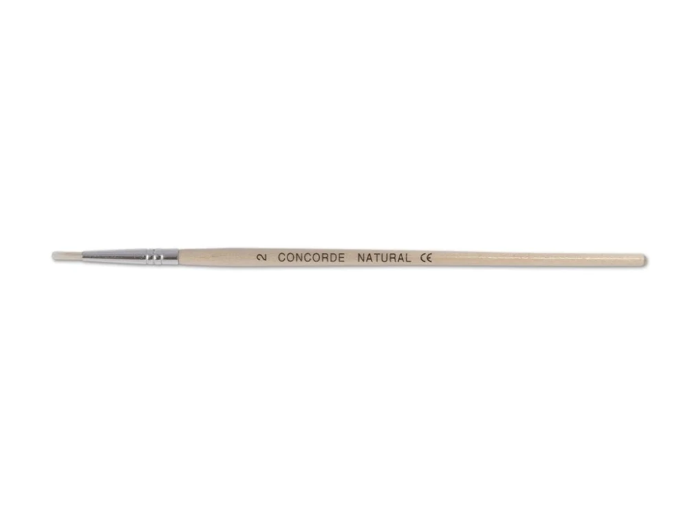 Štětec kulatý CONCORDE č. 2, natural, přírodní štětiny Kup Teď