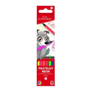 Pastelky CONCORDE Neon 6 ks, kulaté Finální Výprodej