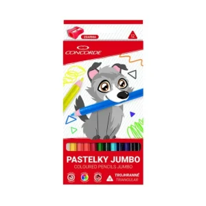 Pastelky CONCORDE Jumbo trojhranné 12 ks Objednat Nyní