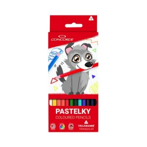 Pastelky CONCORDE trojhranné 12 ks Zlevněný