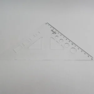 Trojúhelník 45/177 čirý s výřezy Originální