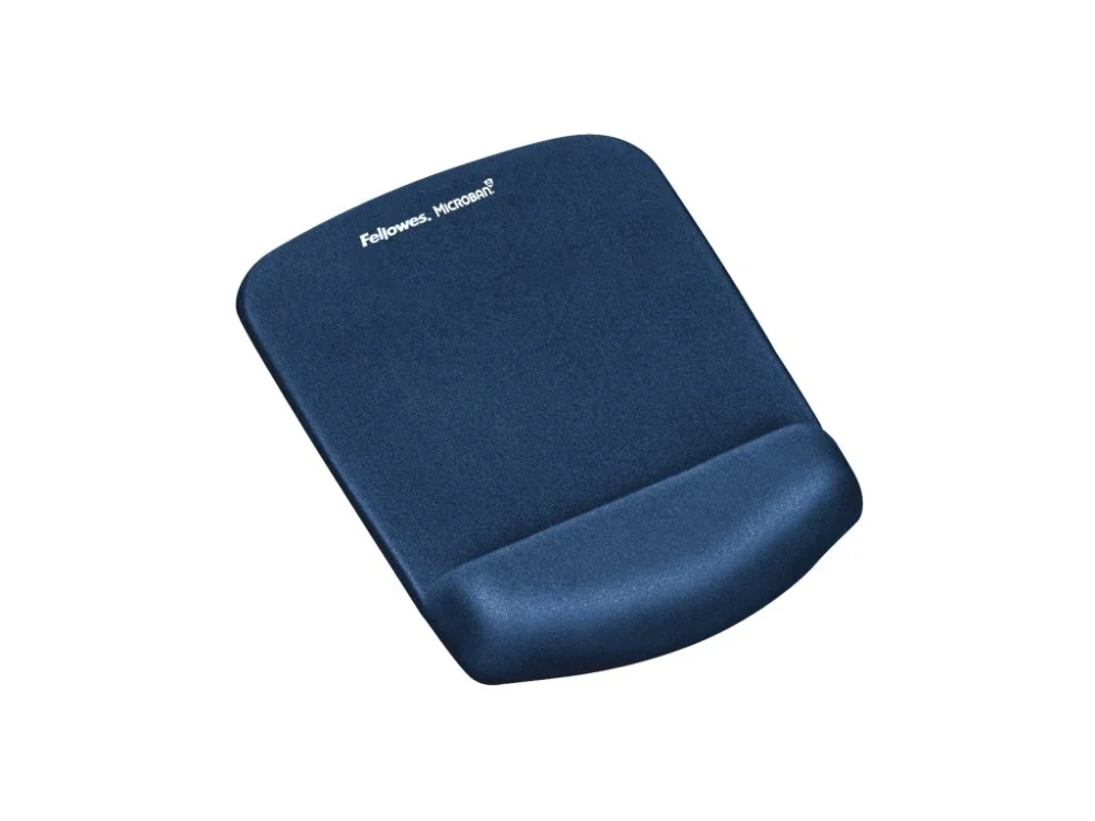 Podložka pod myš a zápěstí Fellowes PlushTouch modrá Akce