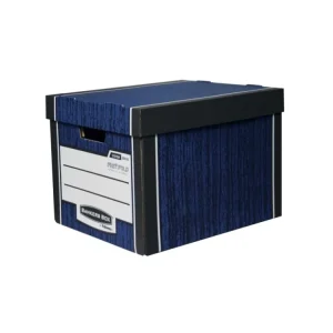 Pouze Dnes Archivační kontejner Fellowes Bankers Box Woodgrain modrá, 2ks