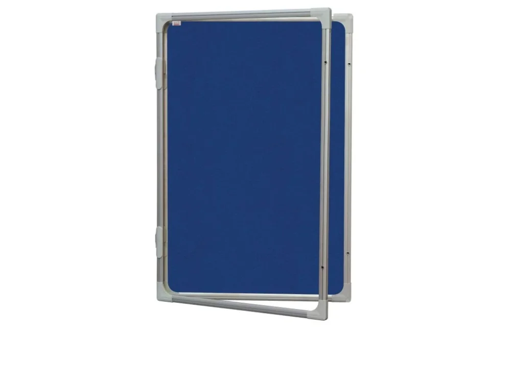 Must-Have Vertikální vitrína 60 x 90 cm, textilní šedá