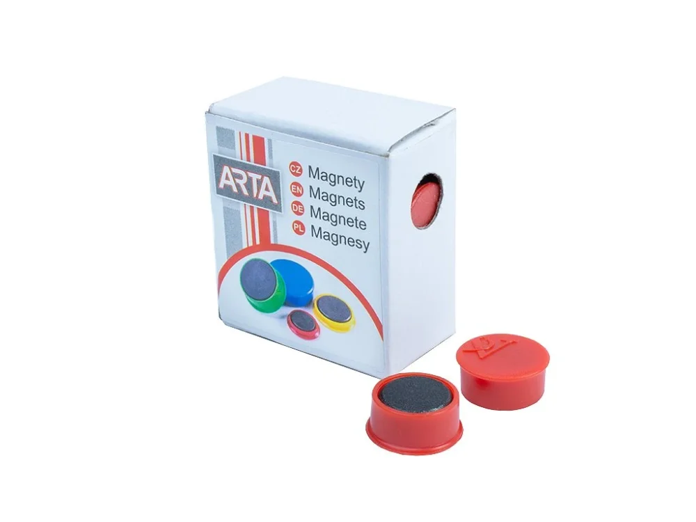 Magnety ARTA průměr 16mm, červené 10ks Originální