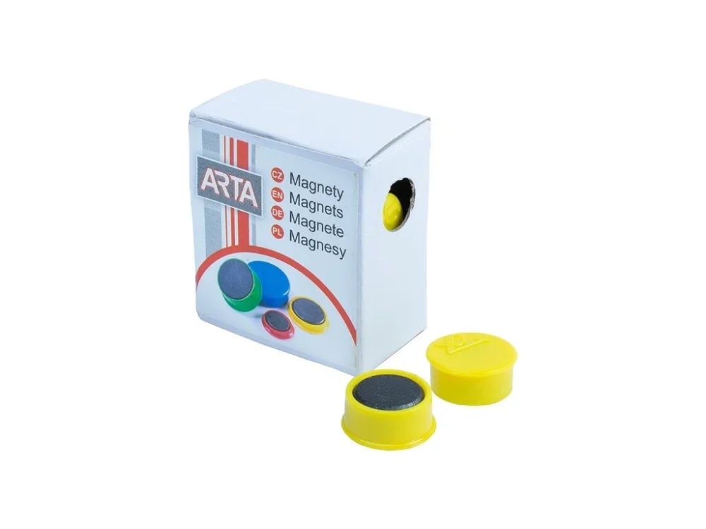 Magnety ARTA průměr 16mm, žluté 10ks Cenově Výhodný