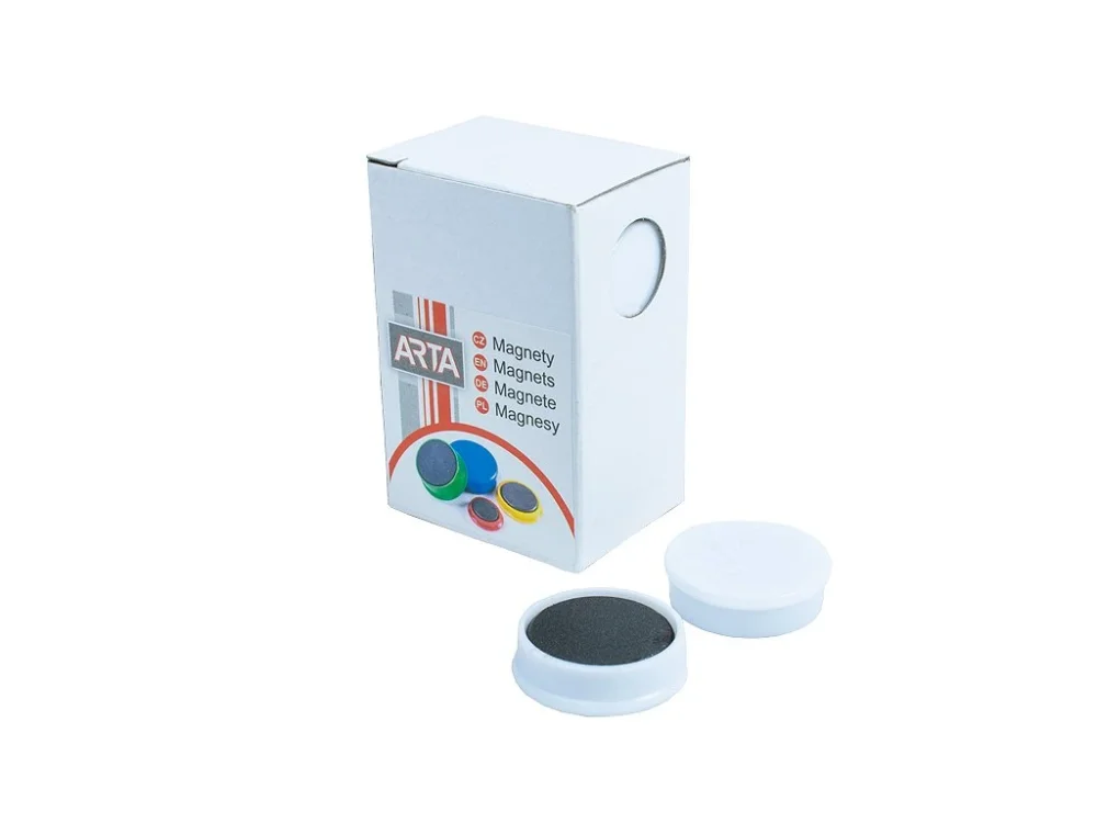 Vrácení Zdarma Magnety ARTA průměr 25mm, bílé 10ks