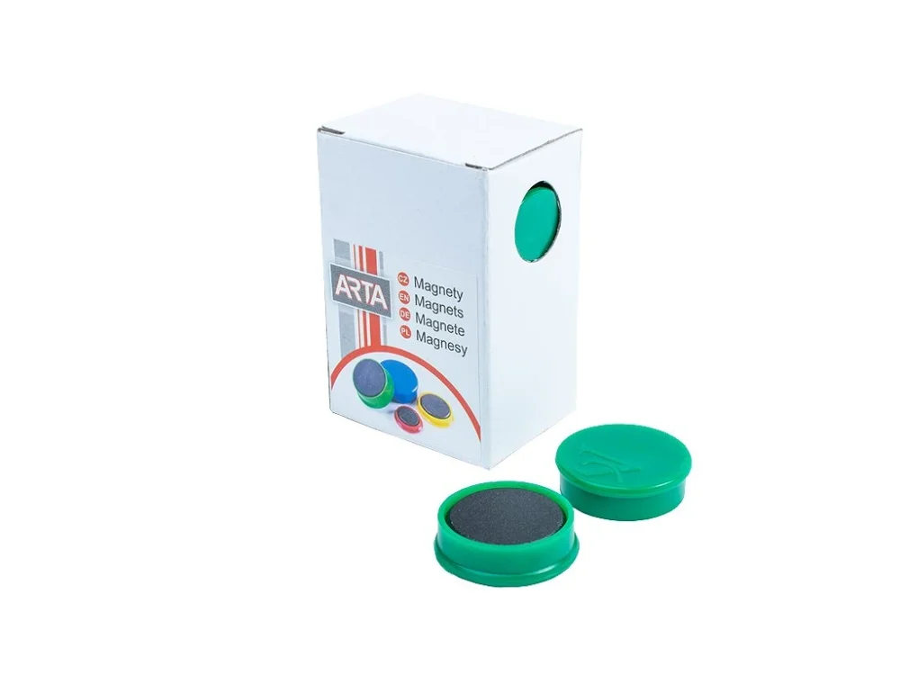 Magnety ARTA průměr 25mm, zelené 10ks Přímo Od Výrobce