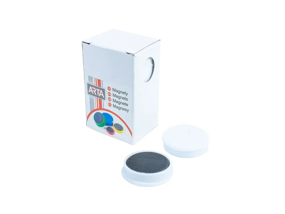 Jen Po Omezenou Doba Magnety ARTA průměr 30mm, bílé 10ks