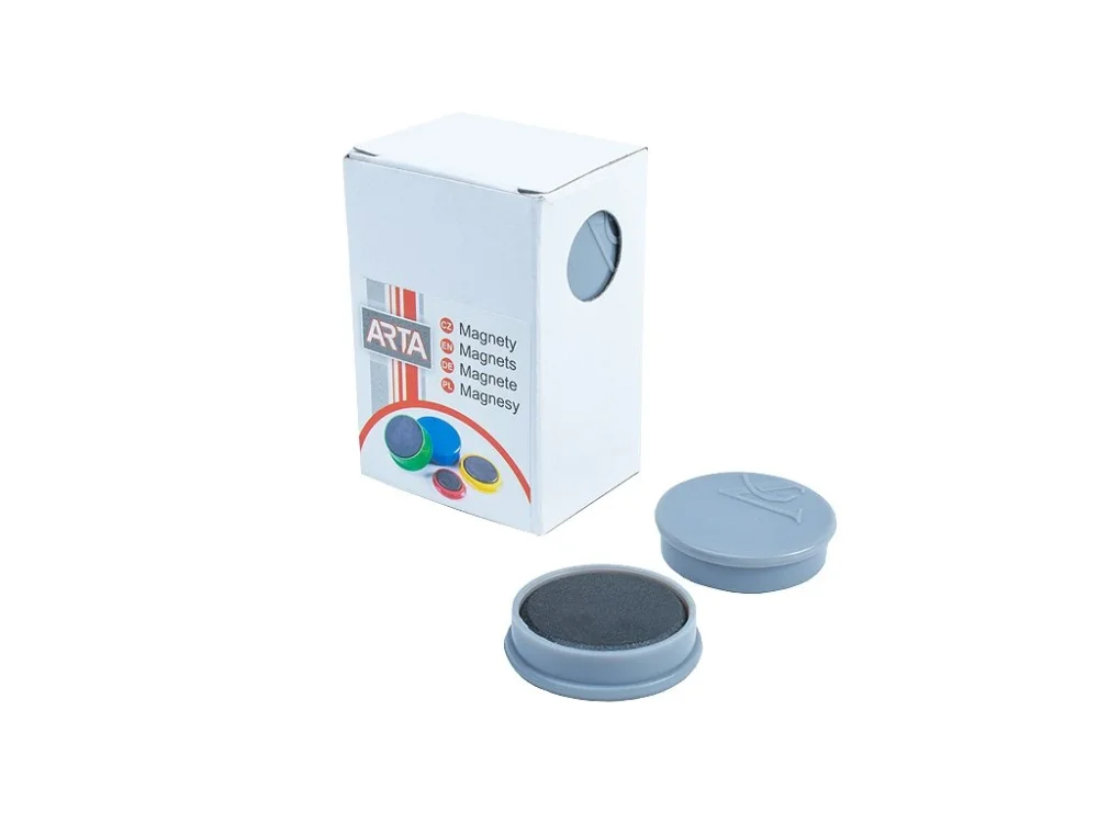 Magnety ARTA průměr 30mm, šedé 10ks Levný