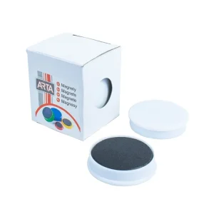 Akční Cena Magnety ARTA průměr 40mm, bílé (4ks v balení)