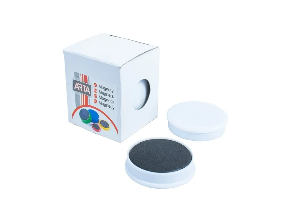 Akční Cena Magnety ARTA průměr 40mm, bílé (4ks v balení)
