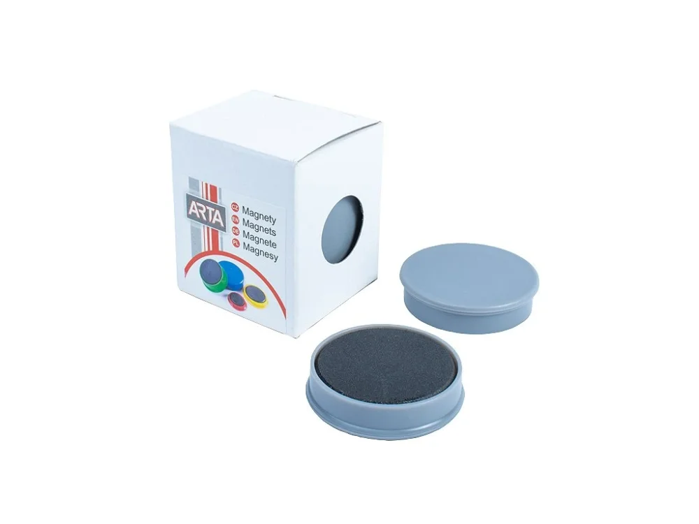 Magnety ARTA průměr 40mm, šedé (4ks v balení) Zlevněný