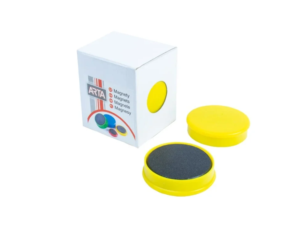 Dokud Zásoby Vydrží Magnety ARTA průměr 40mm, žluté (4ks v balení)
