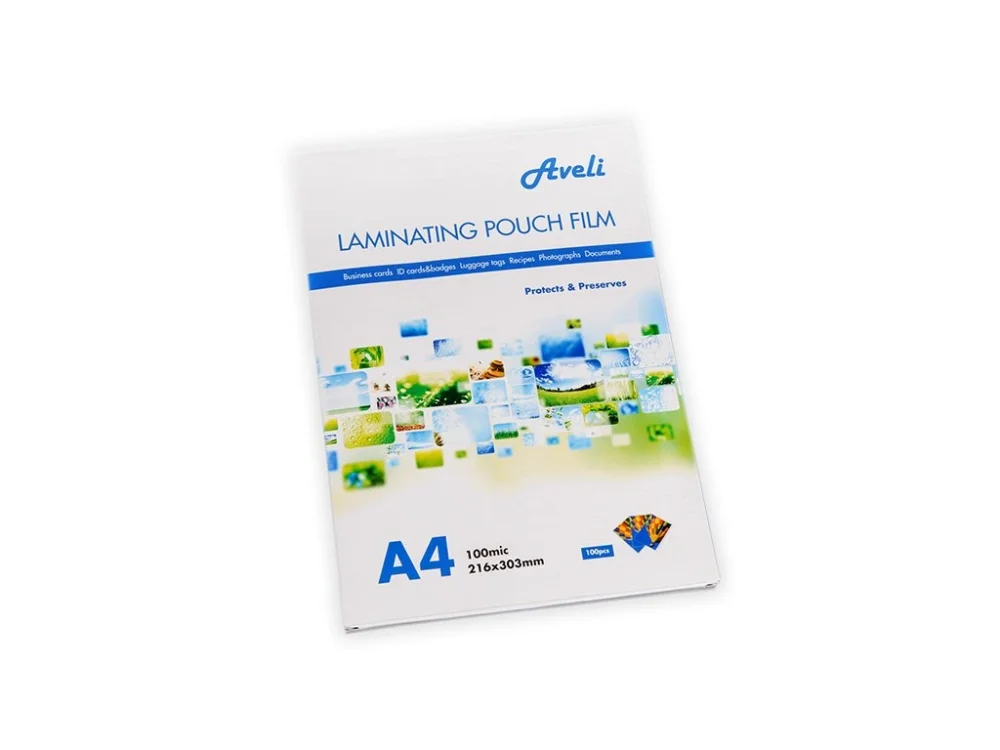 Laminovací fólie AVELI A4 100mic lesklé, 100ks Koupit Online